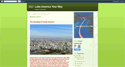 Desktop Screenshot of latinamericayourway.blogspot.com