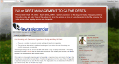 Desktop Screenshot of lewis-alexander-debt-help.blogspot.com