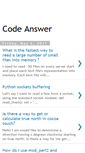 Mobile Screenshot of codeanswer9.blogspot.com