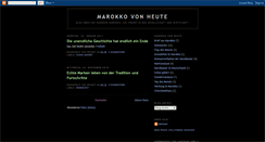 Desktop Screenshot of marokkovonheute.blogspot.com