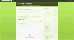 Desktop Screenshot of gpssearch.blogspot.com