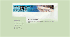 Desktop Screenshot of bursaturkeyhotels.blogspot.com