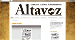 Desktop Screenshot of periodicoaltavoz.blogspot.com