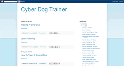 Desktop Screenshot of cyberdogtrainer.blogspot.com