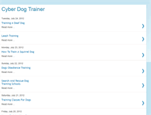 Tablet Screenshot of cyberdogtrainer.blogspot.com