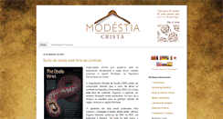 Desktop Screenshot of modestiacrista.blogspot.com