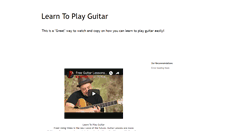 Desktop Screenshot of learntoplayguitar2014.blogspot.com