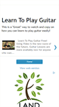 Mobile Screenshot of learntoplayguitar2014.blogspot.com