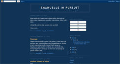 Desktop Screenshot of emanuelleinpursuit.blogspot.com