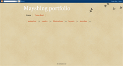 Desktop Screenshot of mayshingportfolio.blogspot.com