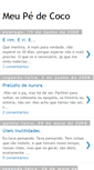 Mobile Screenshot of meupedecoco.blogspot.com