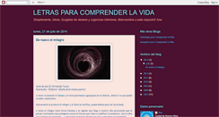 Desktop Screenshot of letrasparacomprenderlavida.blogspot.com