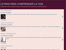 Tablet Screenshot of letrasparacomprenderlavida.blogspot.com