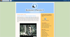Desktop Screenshot of ecologyprojectinternational.blogspot.com