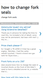 Mobile Screenshot of howtochangeforkseals.blogspot.com