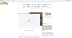 Desktop Screenshot of momspage-canada.blogspot.com
