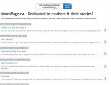 Tablet Screenshot of momspage-canada.blogspot.com