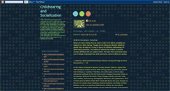 Desktop Screenshot of childrearingsocialization.blogspot.com