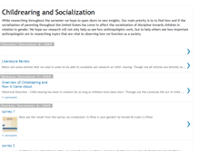 Tablet Screenshot of childrearingsocialization.blogspot.com