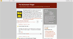 Desktop Screenshot of multnomahvillager.blogspot.com