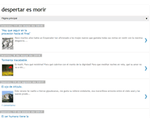 Tablet Screenshot of despertaresmorir.blogspot.com