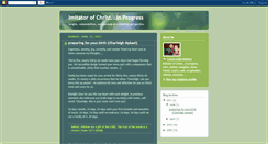 Desktop Screenshot of imitatorofchrist.blogspot.com