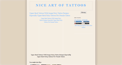 Desktop Screenshot of nice-art-of-tattoos.blogspot.com