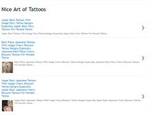 Tablet Screenshot of nice-art-of-tattoos.blogspot.com