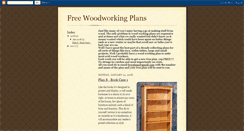 Desktop Screenshot of freewoodworkingplansonline.blogspot.com