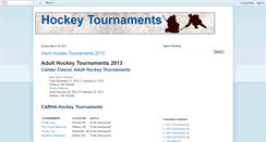 Desktop Screenshot of icehockeytournaments.blogspot.com