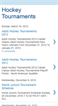 Mobile Screenshot of icehockeytournaments.blogspot.com