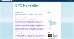 Desktop Screenshot of epcnewsletter.blogspot.com