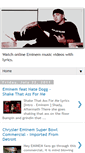 Mobile Screenshot of eminemmusicvideoswithlyrics.blogspot.com