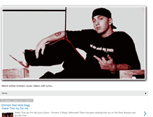 Tablet Screenshot of eminemmusicvideoswithlyrics.blogspot.com