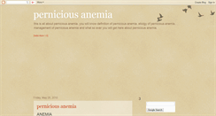 Desktop Screenshot of pernicious-anemic.blogspot.com