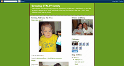 Desktop Screenshot of kristenandtonystaley.blogspot.com