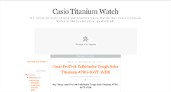 Desktop Screenshot of buycasiotitaniumwatch.blogspot.com