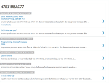 Tablet Screenshot of 47031rbac77.blogspot.com