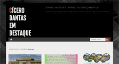 Desktop Screenshot of cicerodantasemdestaque.blogspot.com