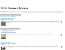 Tablet Screenshot of cicerodantasemdestaque.blogspot.com
