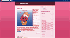 Desktop Screenshot of mariadeflor.blogspot.com