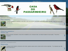 Tablet Screenshot of casadopassarinheiro.blogspot.com