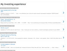 Tablet Screenshot of my-investing-experience.blogspot.com