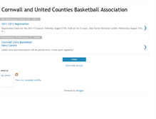 Tablet Screenshot of cornwallbasketball.blogspot.com