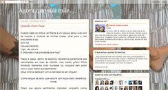 Desktop Screenshot of agoraquesoumae.blogspot.com