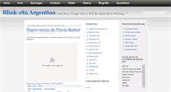 Desktop Screenshot of blink182argentina.blogspot.com