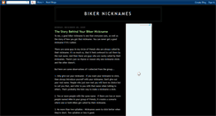 Desktop Screenshot of bikernicknames.blogspot.com
