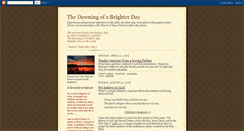 Desktop Screenshot of dawning-brighter-day.blogspot.com