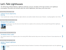 Tablet Screenshot of letstalklighthouses.blogspot.com