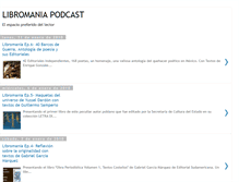 Tablet Screenshot of libromaniapodcast.blogspot.com